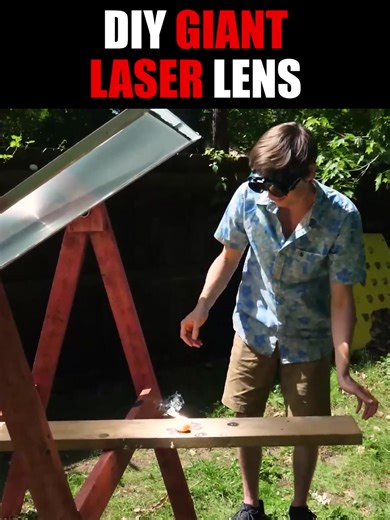 12K views · 157 reactions | Burning Things With My Giant Laser Lens | The Backyard Scientist | Facebook