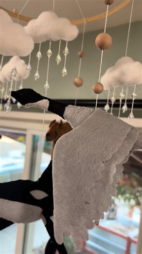 Alaskan themed mobile was so much fun! I think the moose is my favorite. Who said gender neutral had to be boring! #nursery #nurserydecor #custom #handmade