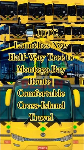 🚍 JUTC Launches New Half-Way Tree to Montego Bay Route | Comfortable Cross-Island Travel #jutc #bus