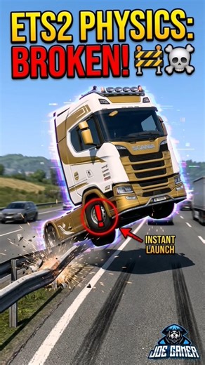 ETS2 Physics Logic: The Guardrail Bounce 🚧💀