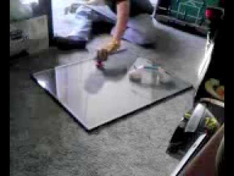 Separating Dual Pane Glass Window