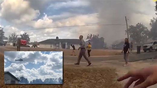Race against flames: Watch first responders unite to save residents and homes