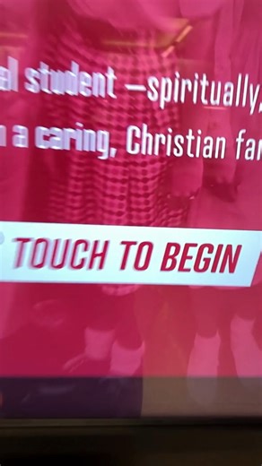 Check out the new touchscreen at SCLA! All school trophies, yearbooks, and more! #WeAreStCroix | St. Croix Lutheran Academy