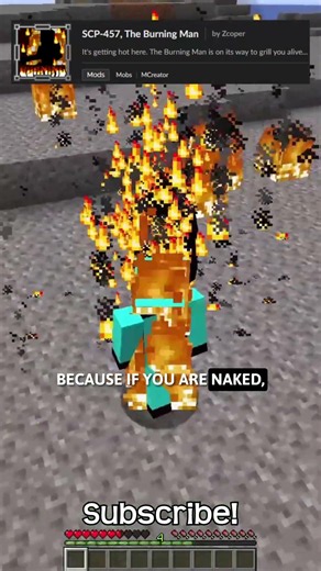 How To Defeat The Burning Man In Minecraft?!