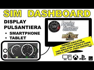 SIM DASHBOARD App 📲 Display / Pulsantiera per Simulatori di guida 🚜🚛🚗 #nicko87
