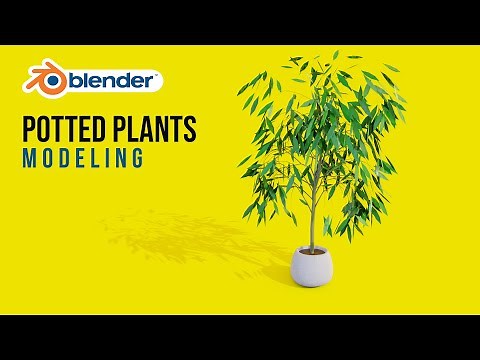 Create a Potted Plants in Blender 3D | ‪@PSDPRO‬