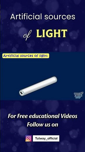 Sources of Light | Light Sources | Artificial Sources of Light | Light for Kids | Science #shorts