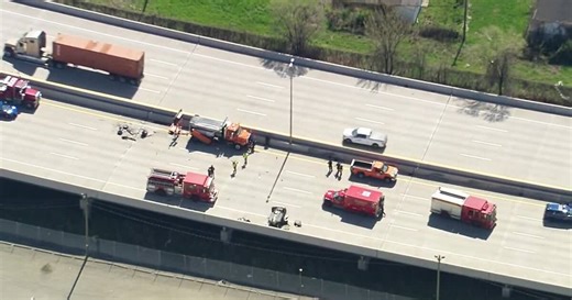 Crashes involving Wayne County road trucks close SB I-75 at Schaefer