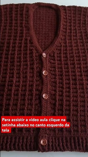 Men's crochet vest. The video lesson is now available!