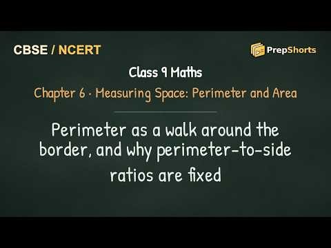 Class 9 Maths Ch 6: Measuring Space: Perimeter and Area