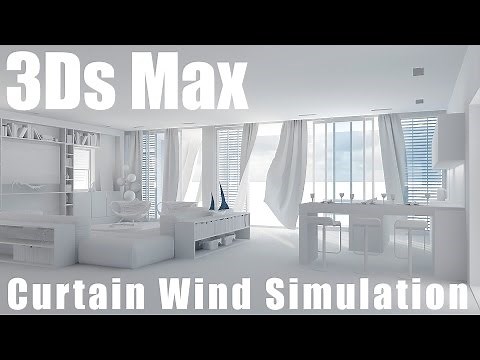 3ds max curtains wind simulation