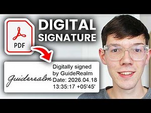 How To Sign PDF With Digital Signature Certificate - Adobe Acrobat Reader
