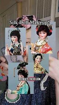 Silk doll makeup! 🎎 #makeuptutorial #dollmakeup #chinese