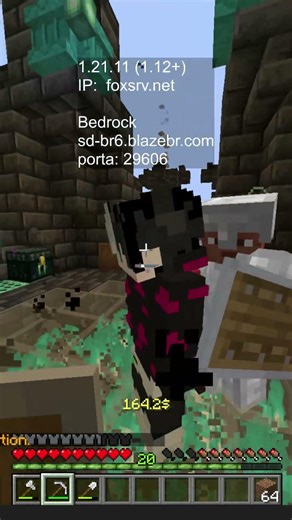 Melhor Servidor de Minecraft Brasileiro SMP RP Survival Semi Anárquico Bedrock Edition e Java