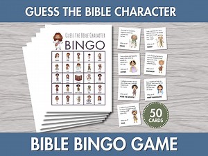 Bible Character Bingo Game: Christian Learning Activity (PDF Download - Etsy
