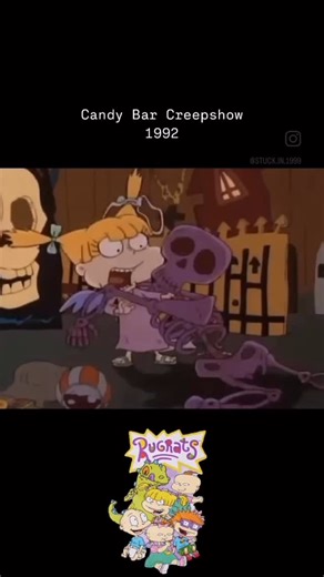 stuck.in.1999 {Sarah} on Instagram: "~ Rugrats Candy Bar Creepshow- 1992 #rugrats #halloween #1992 #cartoon #candybarcreepshow #spookyseason #hauntedhouse #reptarbar #october #babies #90s #nostalgia #90snostalgia #millennials #90skids #childhood #coveted #rare #vintage #retro #y2k #y2knostalgia"