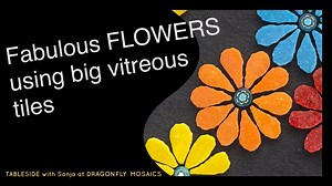It’s spring so let’s make bright and happy flowers 🌸🌻🌸 ? And, create awesome flower mosaics for your GARDEN POT 🪴🪴🪴? Here are some ideas to get the most from 30cm/1.25” vitreous tiles - SUCH FUN! 👏🏼👏🏼👏🏼 FOLLOW THE HOT TIP about cutting larger vitreous tiles at https://fb.watch/8rlZZJyOEt/ SHOPPING - 19 Mosaics for the 30-20mm tiles and Millefiori teal centre’s, and Spotlight for the stiffened felt. Diamond Hand Pads from https://kimstilingsupplies.com.au/winteam-diamond-hand-pad-200/