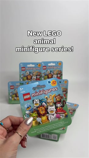 New LEGO animal minifigure series! 🐱🦁🐸 #newlego #legominifigures #legoanimals #lego2026