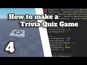 How to Make a Trivia Quiz Game in Roblox Studio | Part 4 | Better Round System!