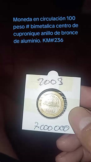 Monedas Marval de 2003: 100 Pesos Bimetálica