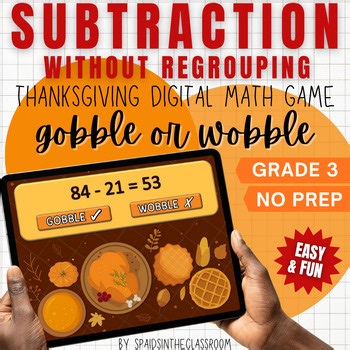 Gobble Till You Wobble Subtraction Grade 3 Thanksgiving Games Kids Challenge