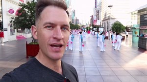 Dancing with 100 Chinese Grandma in Shanghai!