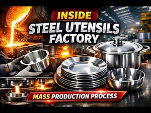 Inside Stainless Steel Utensils Factory | Complete Industrial Production Process