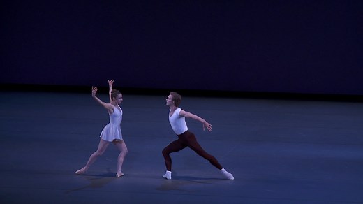 21K views · 1.8K reactions | Winter Replay: Principal Dancers Harrison Ball and Indiana Woodward perform a recently-reconstructed Haieff Divertimento – a work that predates the establishment of NYCB – with the jazzy nuance and understated glamour demanded of many Balanchine leotard ballets. | New York City Ballet | Facebook