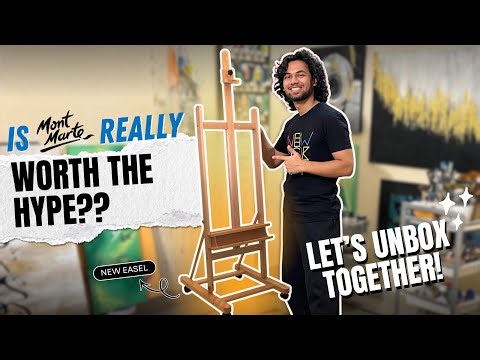 Mera New Professional Painting Easel Aagaya!! 😍 Full Unboxing Vlog | Mont Marte