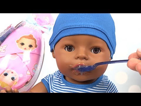Poupon Baby Born Mange sa Purée et Pleure