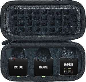 Case Compatible with RØDE Rode Wireless GO Gen 3 III/II Compact Wireless Mic,Black(Only Case)