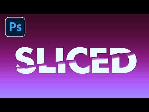 How to Make Sliced Text Effect in Photoshop FAST!