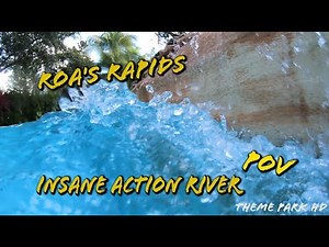"Roa's Rapids" Action River Full Lap Around Aquatica Orlando Hyper Smooth UHD POV