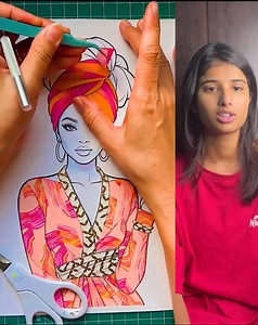 You won't believe the way this girl makes her beautiful outfit | Love is Life