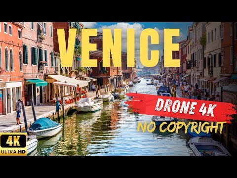 Venice, ITALY 4K Ultra HD 🇮🇹 | Cinematic Drone Shots | No Copyright Free To Download