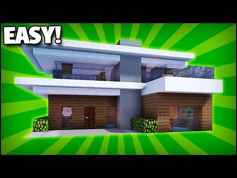 Minecraft: How To Build A Small Modern House Tutorial 1