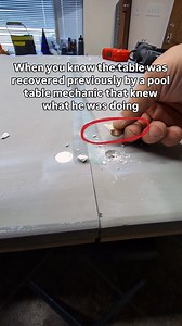 When you find a little piece of tape that was on the top of the screw head so Bondo doesn't get in the grooves, that's when you know the previous table mechanic knew what he was doing and planned ahead. It's rare and doesn't happen often when I come across this so when I do, I am ecstatic. Thank you to those pool table mechanics that take that extra few seconds to do this. 👉 Need your pool table moved, recovered or serviced? DM me! Zach 208-398-3444 TableFitters.com Will travel #pooltablemechan