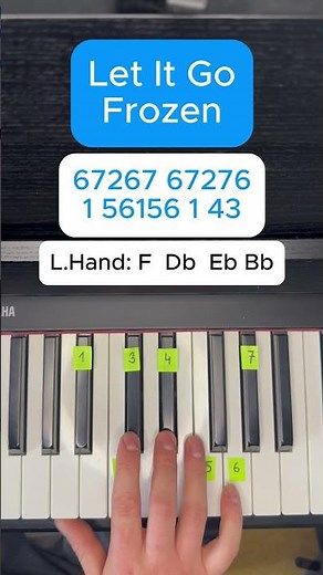 Frozen - Let It Go 🎹 Easy Piano Tutorial for Beginners #piano #tutorial #shorts