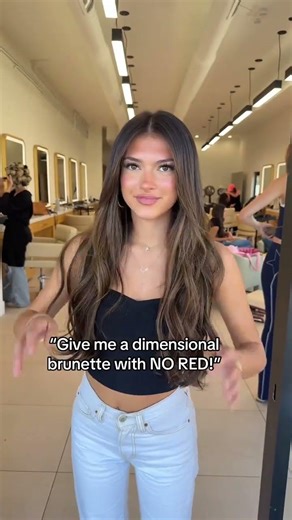 Are you wanting the perfect brunette without red tones? Learn now at habiteducation.com🐻 Book with