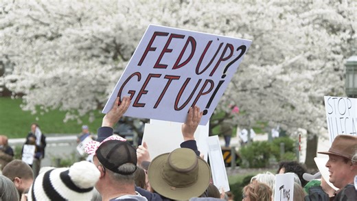‘Hands Off’ Protest draws massive crowd to the State Capitol