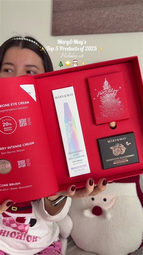 top prodotti di @Mary&May Official racchiusi in questa meravigliosa box😍🎄#marynmay #koreanskincare #kbeauty #christmas #glowingskin
