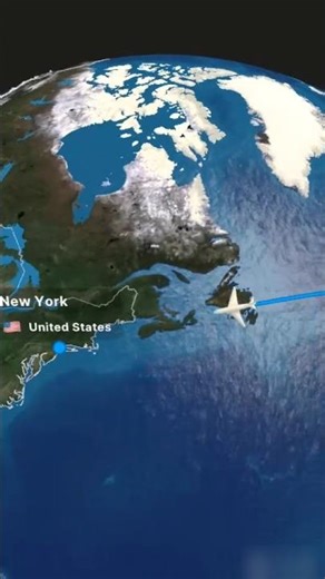 Distance between France and USA #shorts #aviation #ballisticmissiles