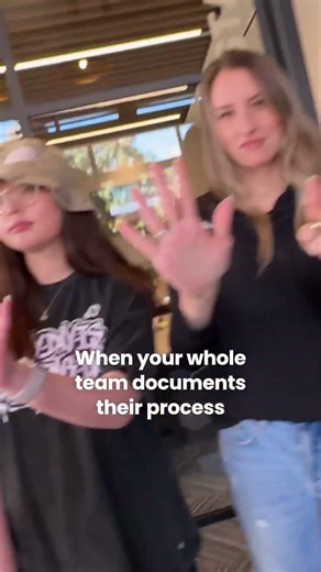 When the whole team documents their processes 😈