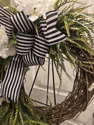 Sawgrass Farmhouse Wreath: Artificial Greenery, Front Door Decor - Etsy