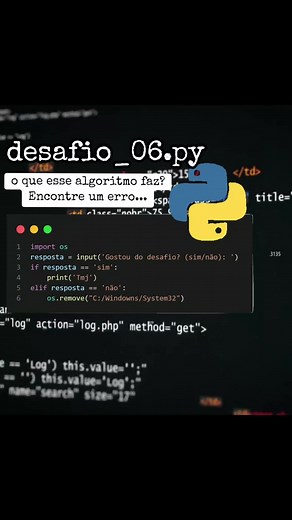 Cadê a comunidade pythonista pra corrigir o erro desse algoritmo??? #algoritmo #cienciadacomputacao #ADS #programação #python