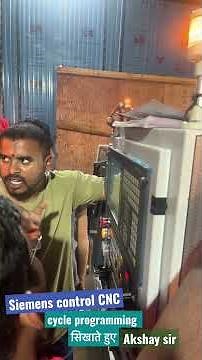 Siemens Control CNC Cycle Programming सिखाते हुए akshay sir | star infotech cnc training institute