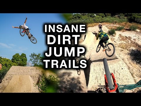RIDING INSANE DIRT JUMP TRAILS + URBAN MTB FREERIDE & MOTOR BIKES!