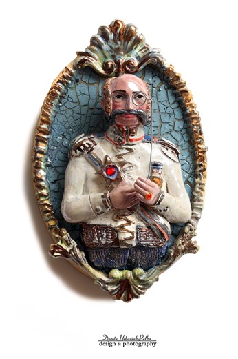 Franz Joseph Emperor Bas-relief Tile: Hand-carved Ceramic Wall Art - Etsy