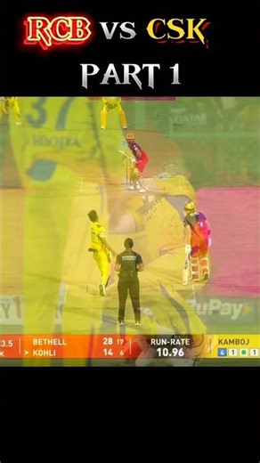 RCB vs CSK highlights match (PART 1)#ipl #cricket