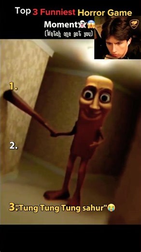 Top 3 Funniest Horror Game Moments 💀 (TUNG TUNG TUNG SAHUR 😭) #memes #horrorgame